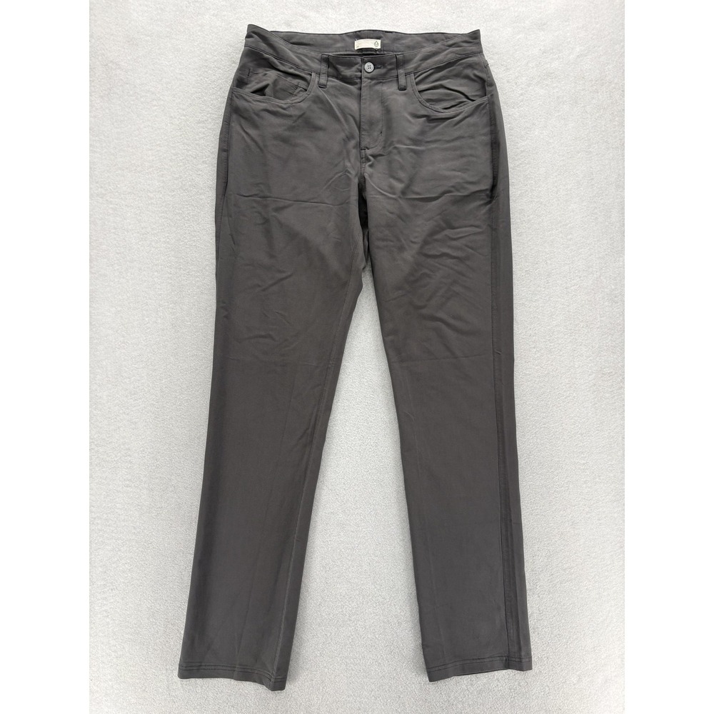 Tasc Performance Motion Pants Mens 32x34 Gray Stretch Straight Leg 5-Pocket Cozy